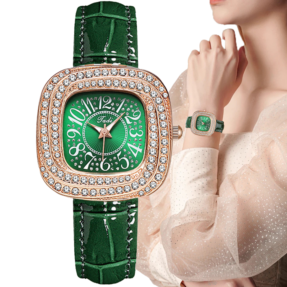 Luxury Watch With Arabic Numerals - Fashion Full Star Luxury Ladies Square