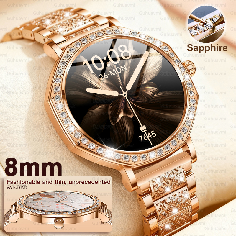 Luxury Watch On Wrist - 2025 New Ladies' Fashion Smartwatch Diamond