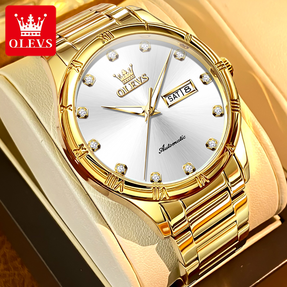 Luxury Watch Display - OLEVS Men's Watches Luxury Casual Fine
