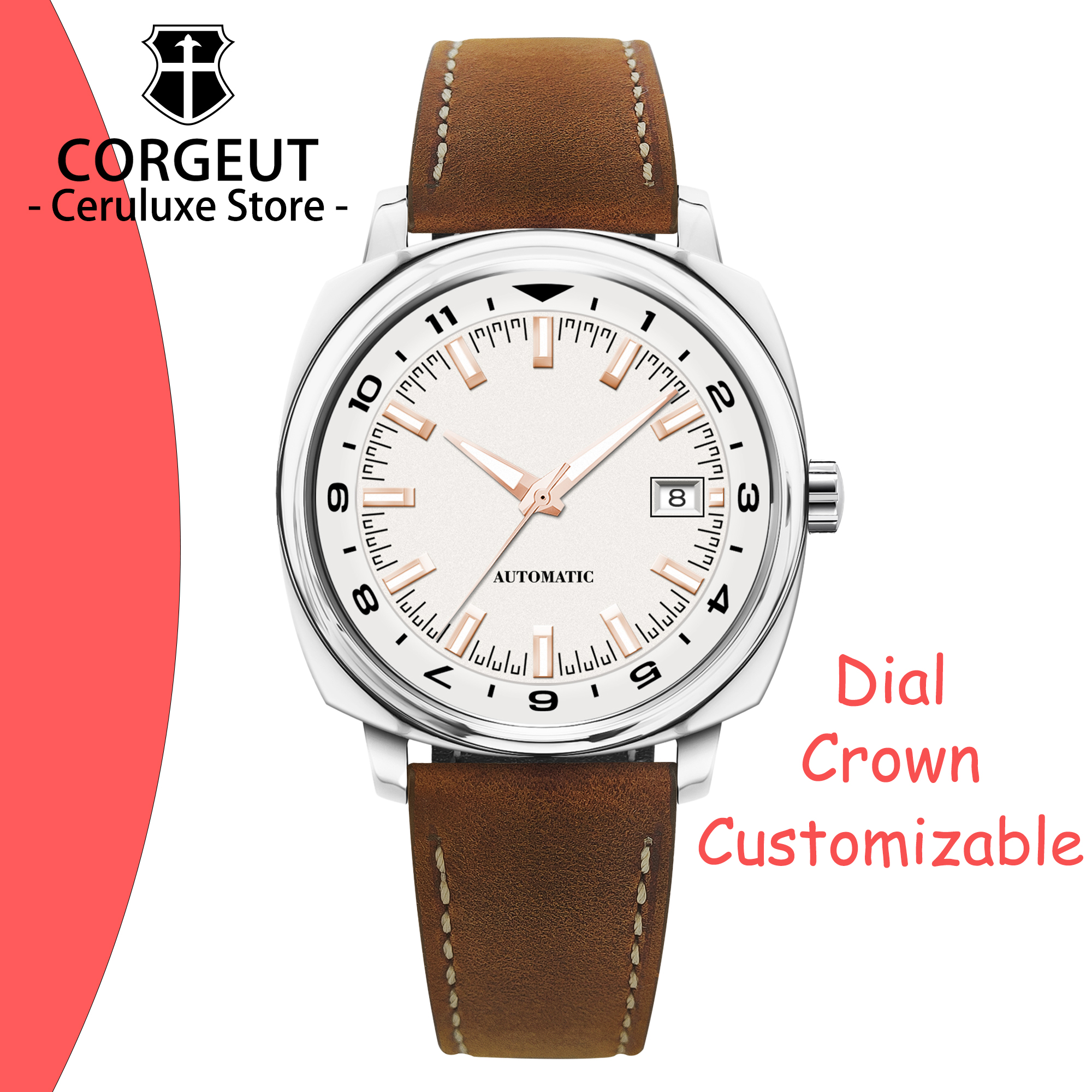 Luxury Watch Life - CUSTOM 42MM Stainless Steel Sapphire Glass