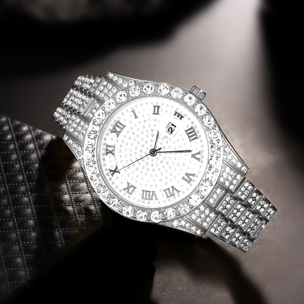 1 Hip-hop Full Diamond Silver  - Luxury Watch Life incelemesi ve fiyatı