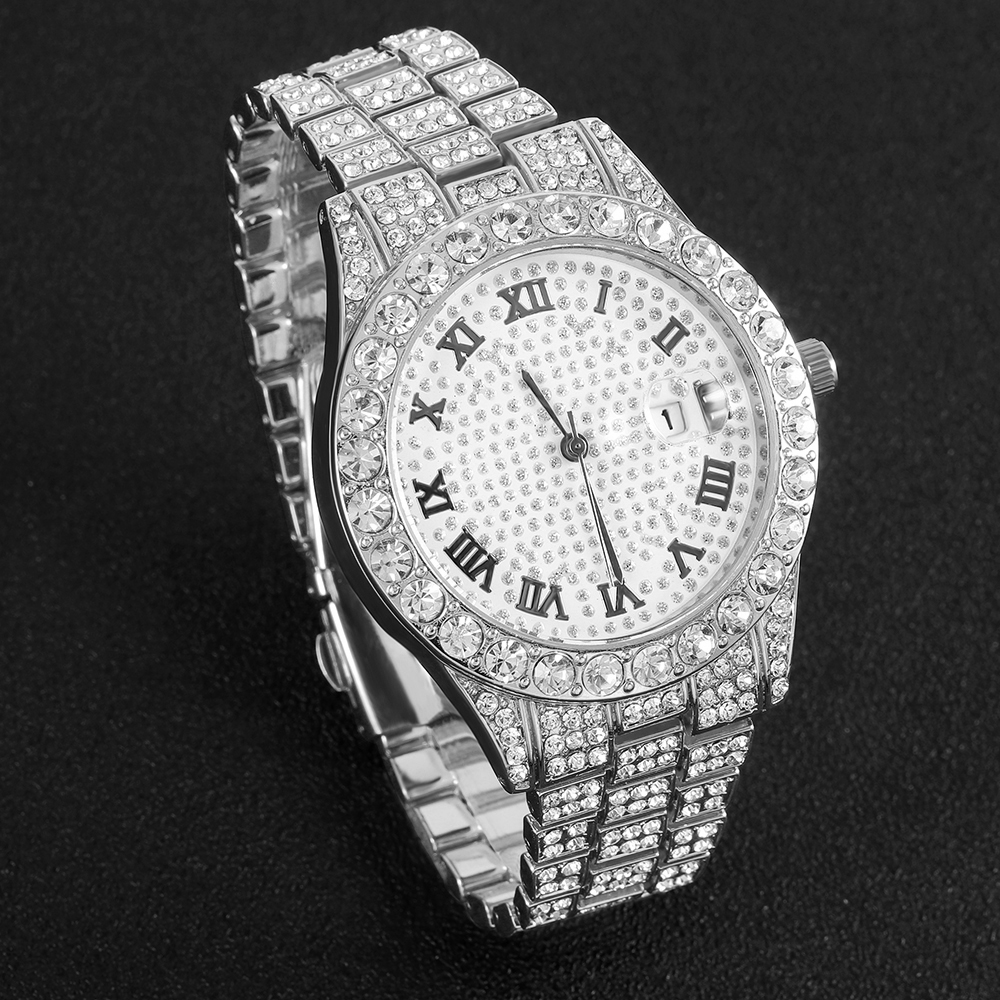 1 Hip-hop Full Diamond Silver  - Luxury Watch Life incelemesi ve fiyatı