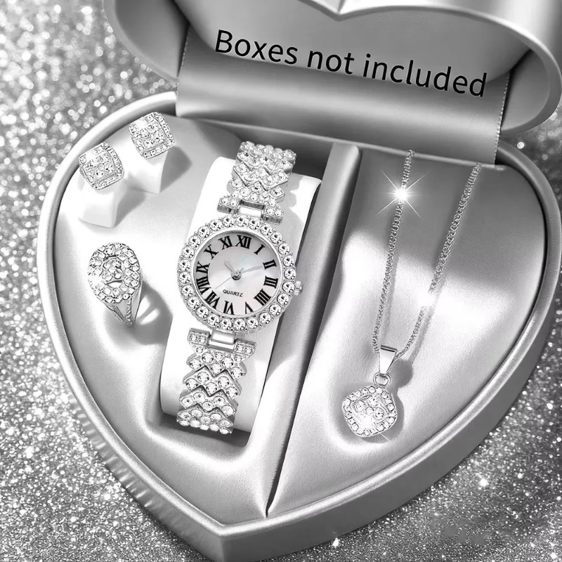 5PCS Luxury Rhinestone Women's - Luxury Watch Storage incelemesi ve fiyatı