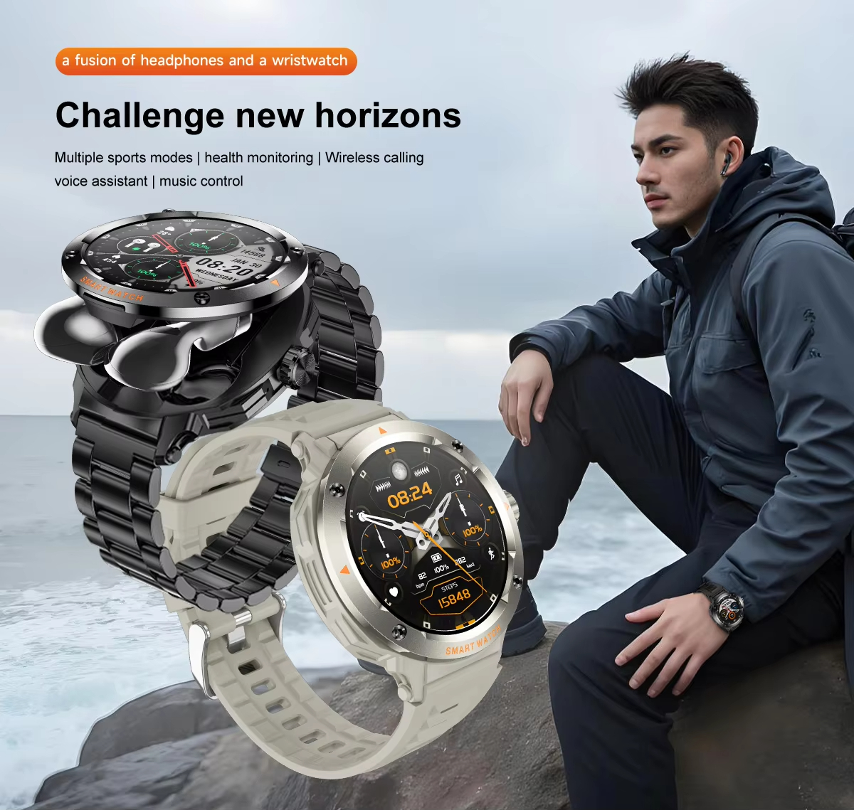 NFC Smart Watch Wireless Earph - Luxury Watch On Wrist incelemesi ve fiyatı