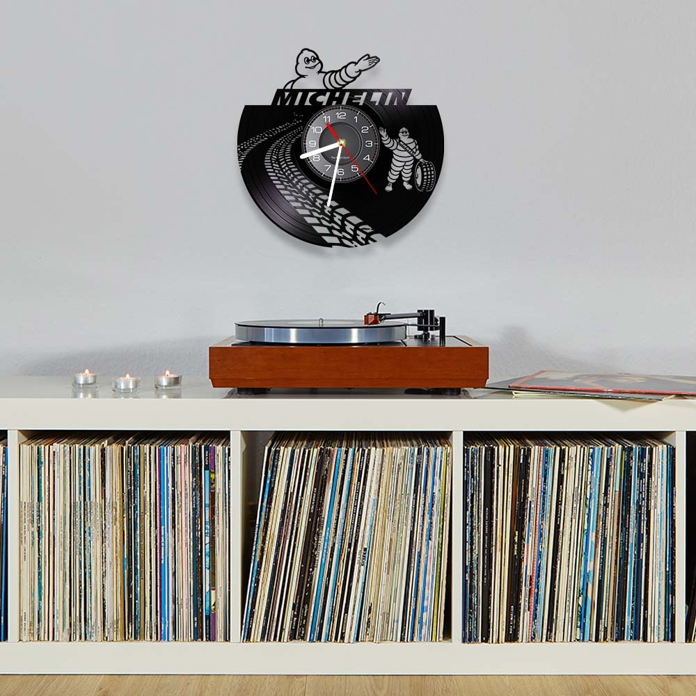 Tire Rubber Car Wheel Brand Ad - Luxury Watch Wall Clock incelemesi ve fiyatı