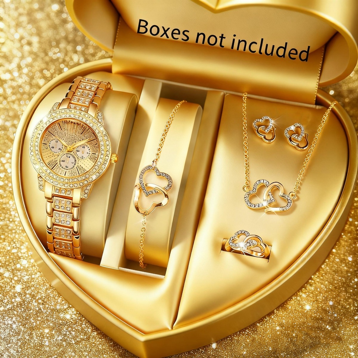 6PCS Luxury Rhinestone Women W - Luxury Watch Storage incelemesi ve fiyatı
