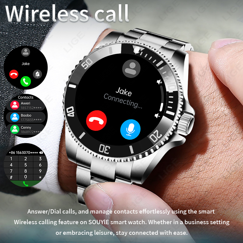 LIGE Business Smart Watch Men  - Luxury Watch On Wrist incelemesi ve fiyatı