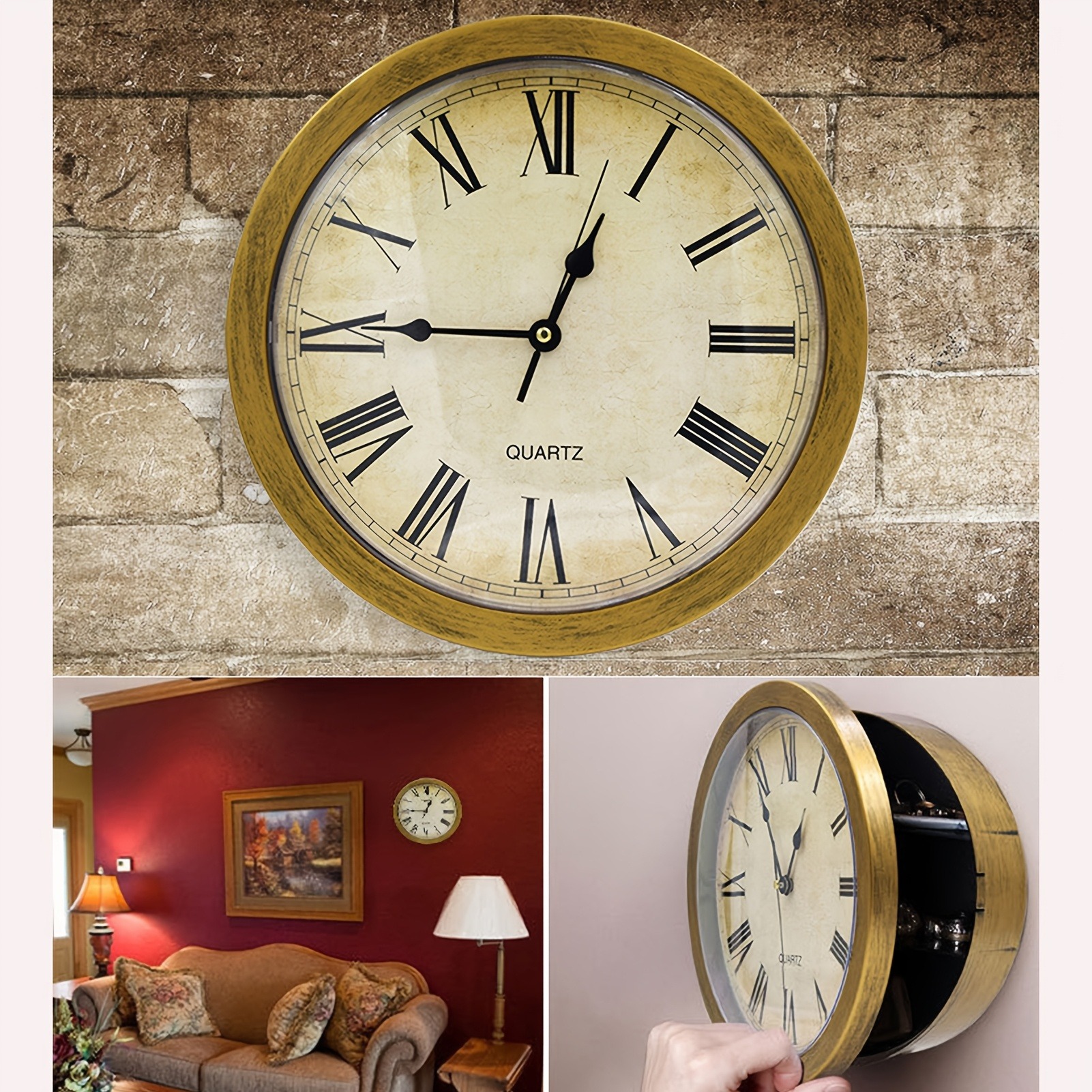 Vintage Wall Clock Safe Box -  - Luxury Watch Wall Clock incelemesi ve fiyatı