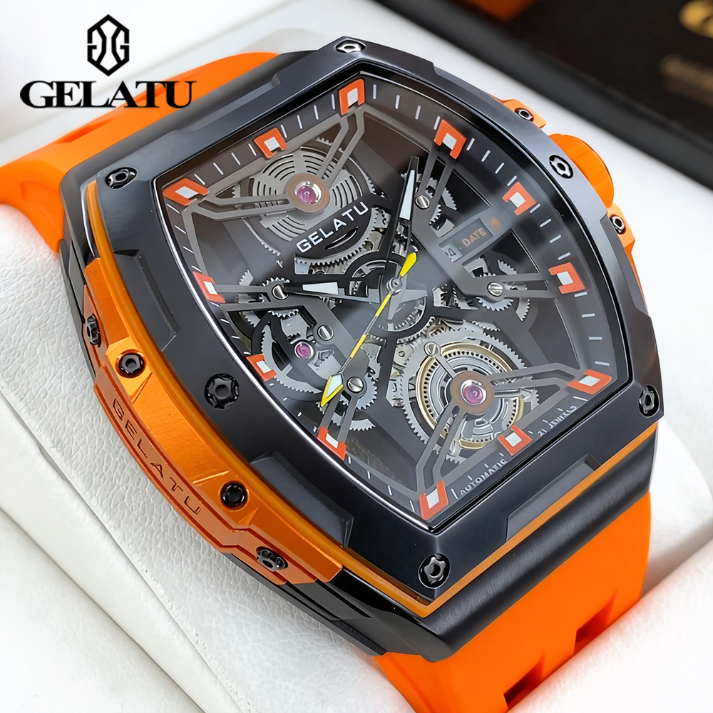 GELATU Men's Watches Trend Fas - Luxury Watch Leather incelemesi ve fiyatı
