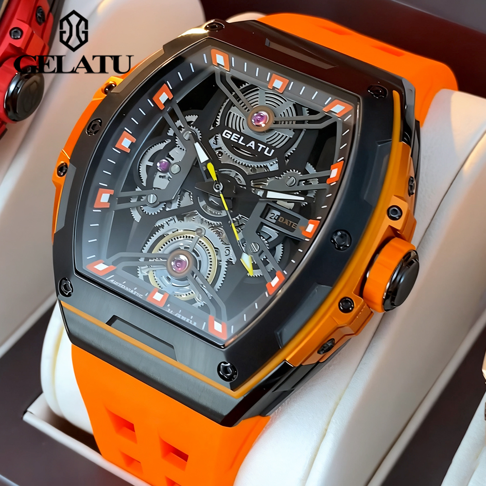 GELATU Men's Watches Trend Fas - Luxury Watch Leather incelemesi ve fiyatı