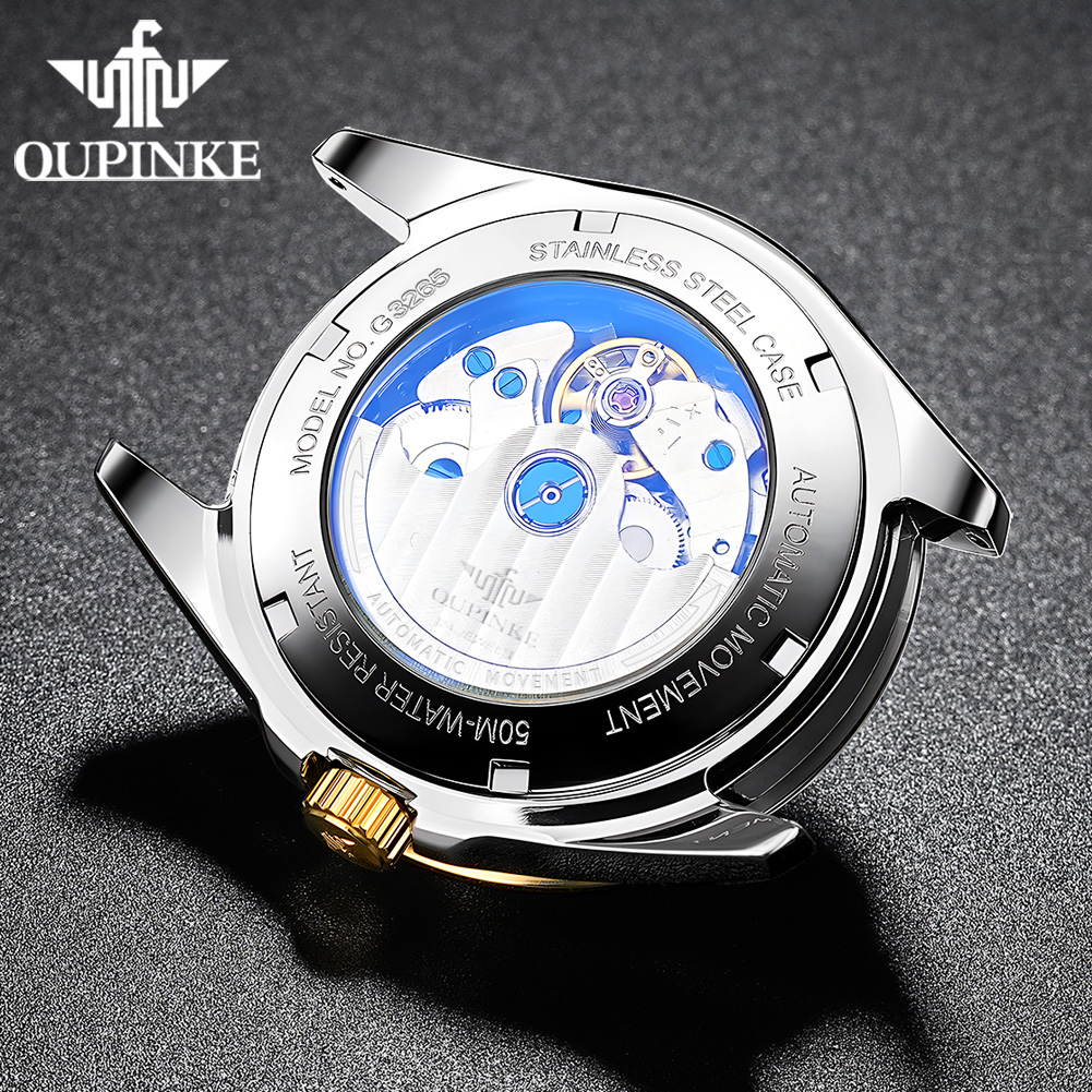 OUPINKE 3265 man watch moon ph - Luxury Watch Leather incelemesi ve fiyatı