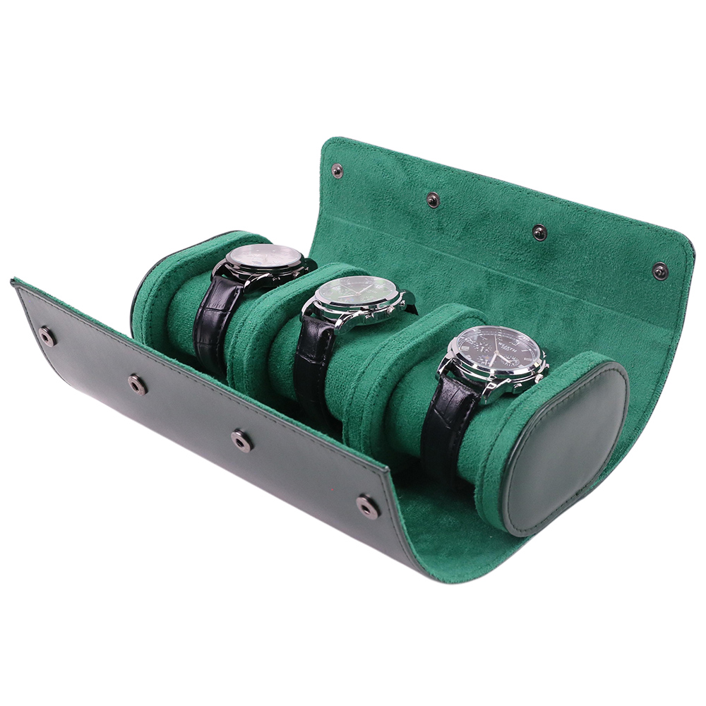 Luxury Portable 3 Slots PU Lea - Luxury Watch Travel Case incelemesi ve fiyatı