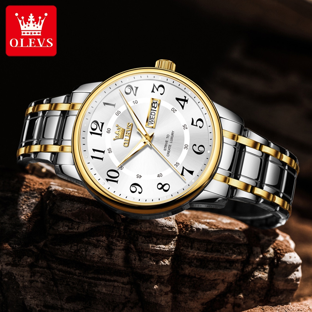 OLEVS Casual fashion men's wat - Luxury Watch Display incelemesi ve fiyatı