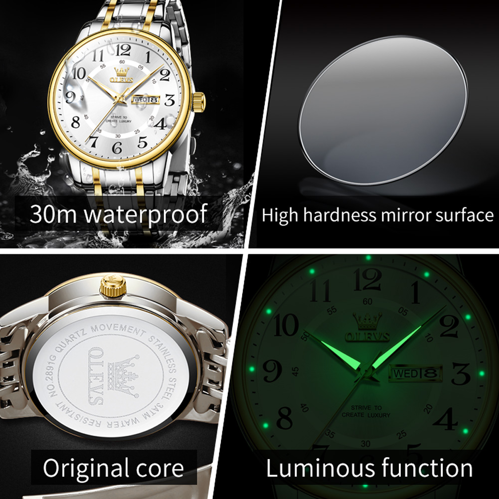 OLEVS Casual fashion men's wat - Luxury Watch Display incelemesi ve fiyatı