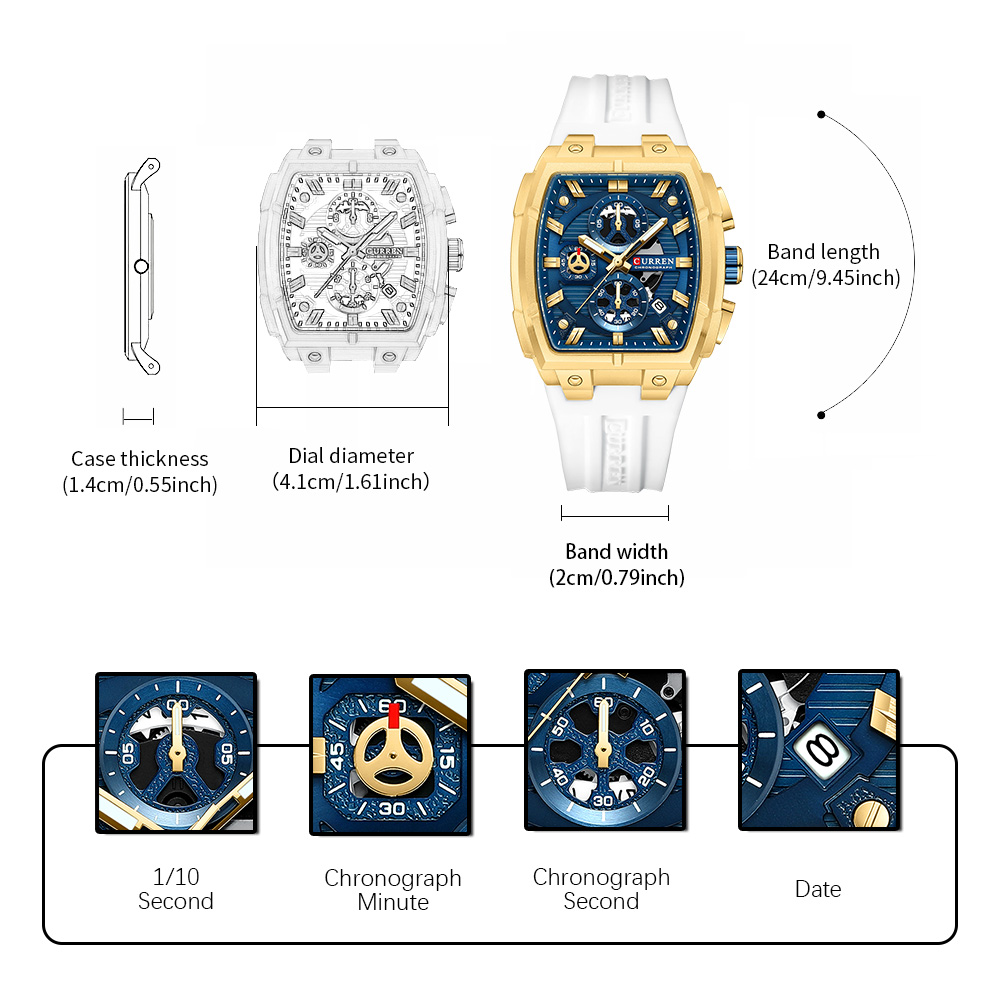 CURREN Luxury Vintage Watch fo - Luxury Watch Life incelemesi ve fiyatı