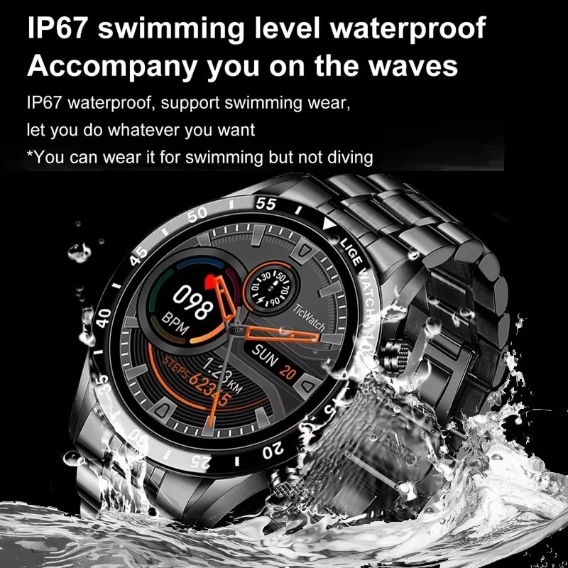 LIGE New Bluetooth Call Smart  - Luxury Watch On Wrist incelemesi ve fiyatı
