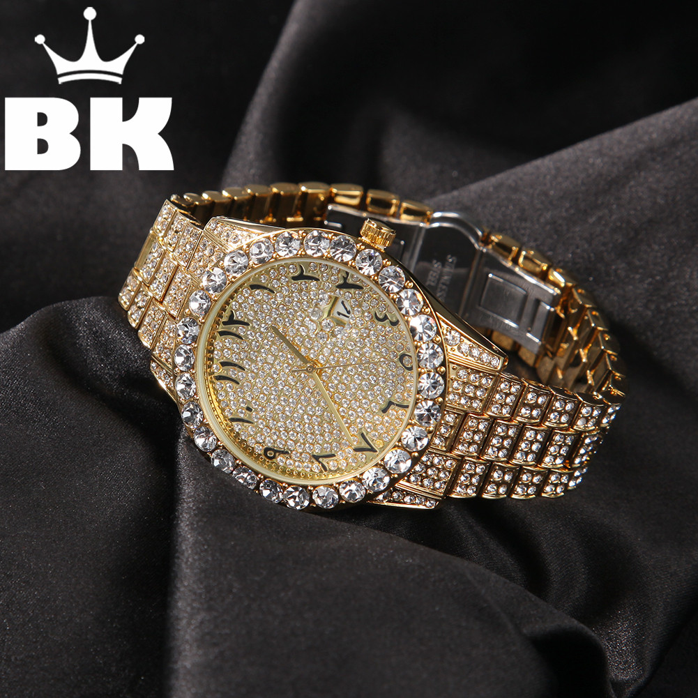 THE HIP HOP Big Dial Full Iced - Luxury Watch With Arabic Numerals incelemesi ve fiyatı