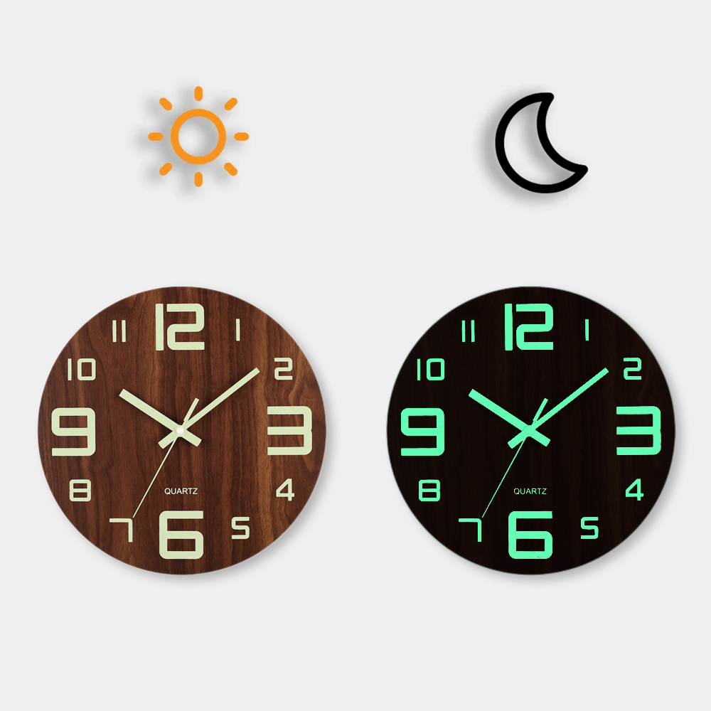 12 Inch Luminous Wall Clock Wo - Luxury Watch Wall Clock incelemesi ve fiyatı