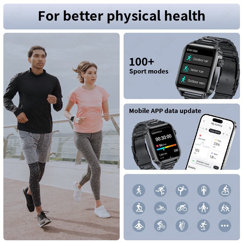 LIGE Smart Watch Sport Fitness - Luxury Watch On Wrist incelemesi ve fiyatı