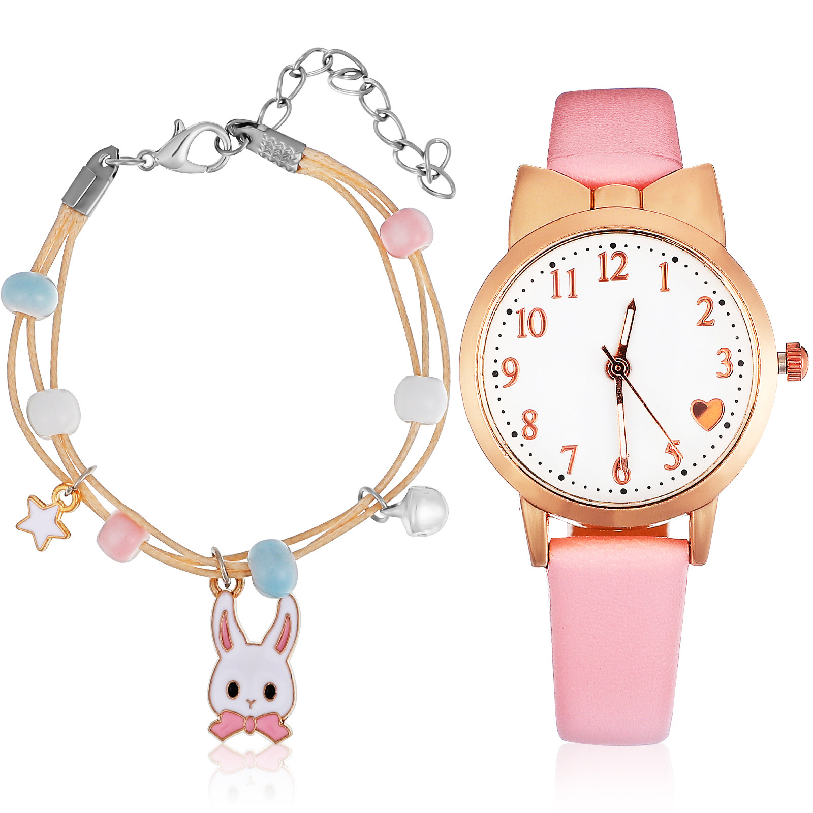 Quartz Watch with Rabbit Charm - Luxury Watch With Arabic Numerals incelemesi ve fiyatı