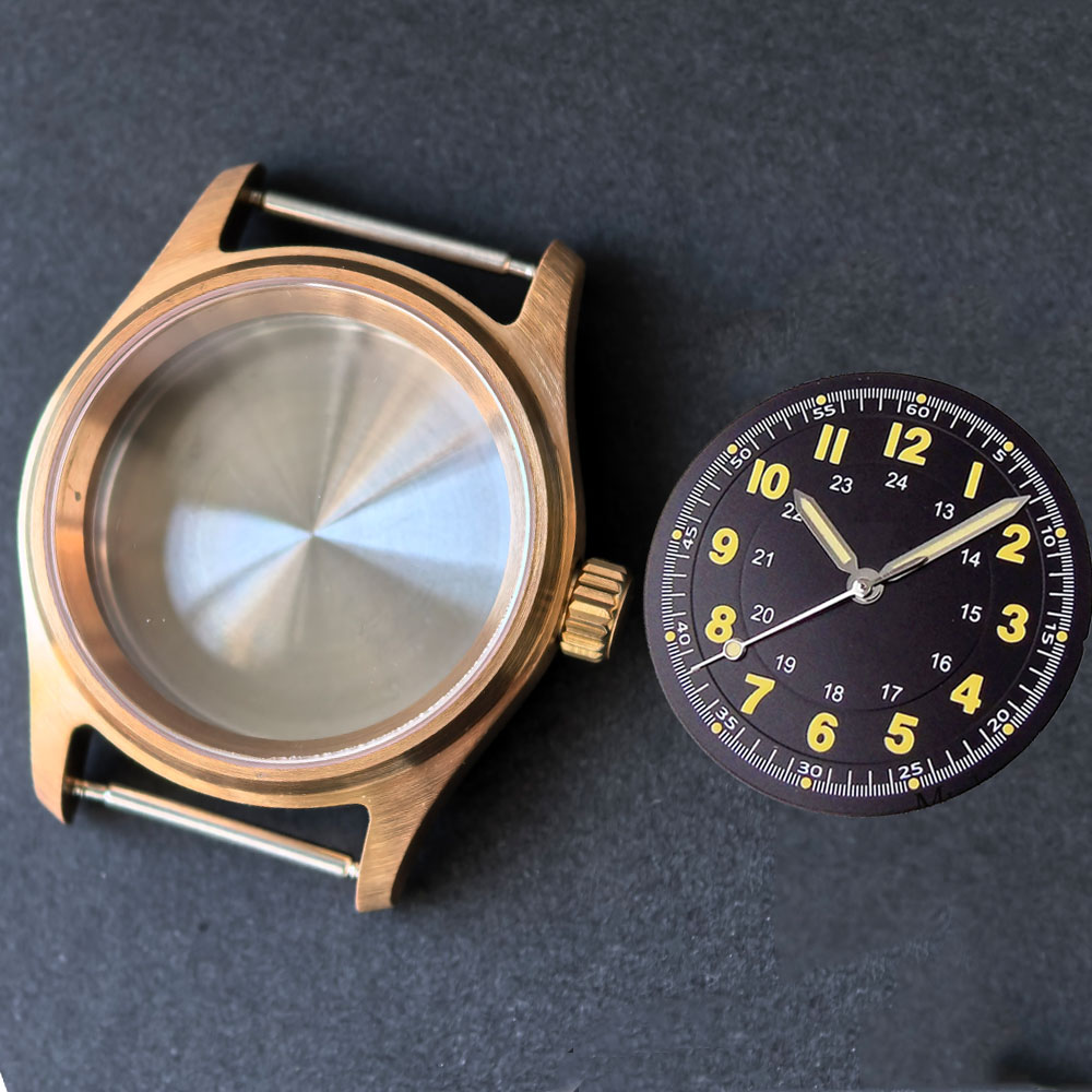 Vintage 36mm real Cusn8 Bronze - Bronze Case Watch incelemesi ve fiyatı