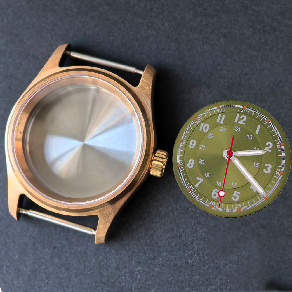 Vintage 36mm real Cusn8 Bronze - Bronze Case Watch incelemesi ve fiyatı