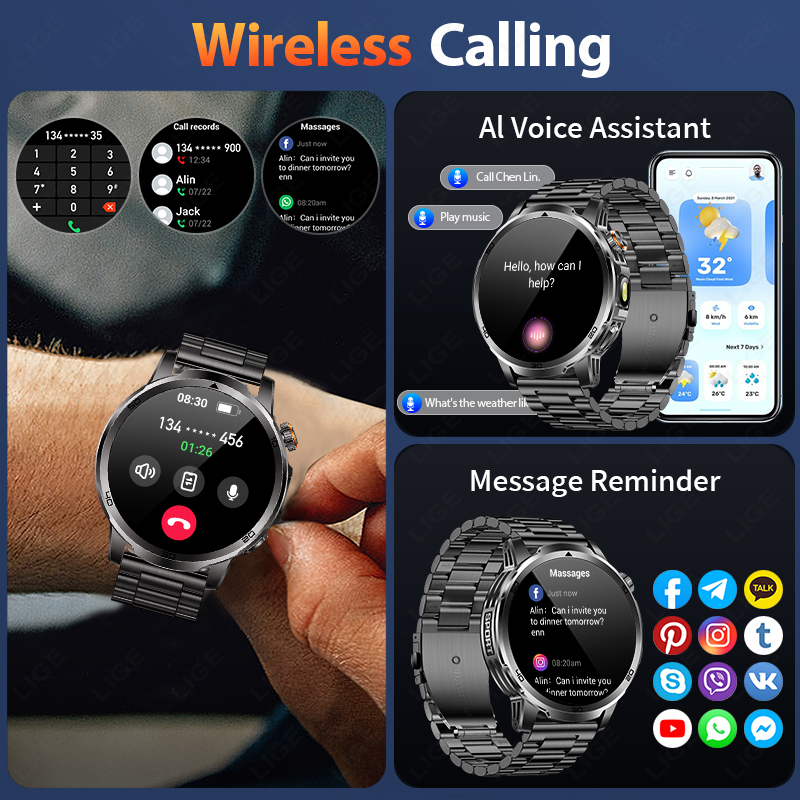 LIGE Military Grade 1000mAh Ba - Luxury Watch On Wrist incelemesi ve fiyatı