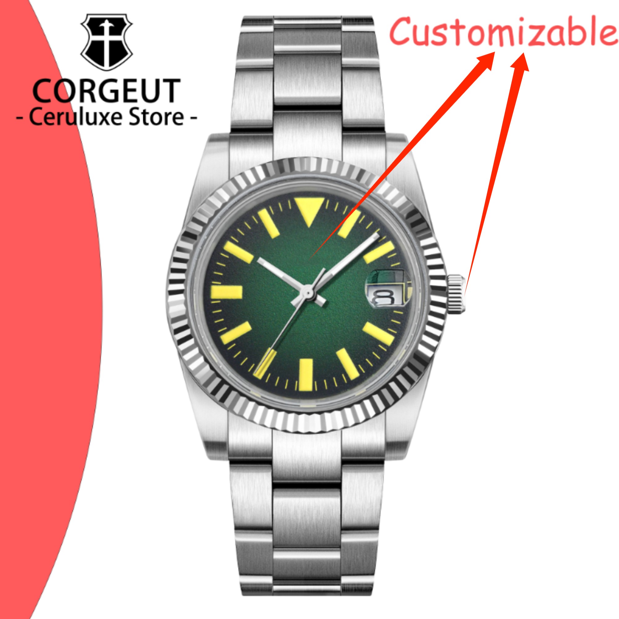 Custom Logo 36/39mm New NH35 A - Luxury Watch Life incelemesi ve fiyatı