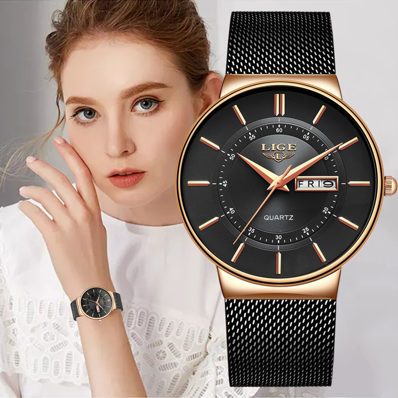 LIGE Women Watches Luxury Bran - Luxury Watch Storage incelemesi ve fiyatı