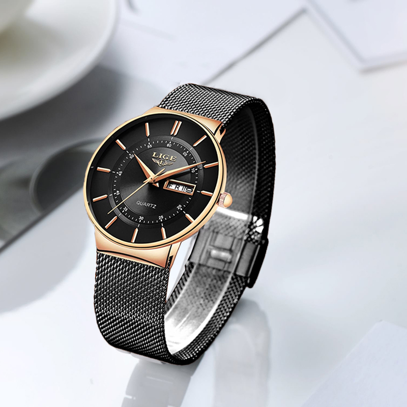 LIGE Women Watches Luxury Bran - Luxury Watch Storage incelemesi ve fiyatı