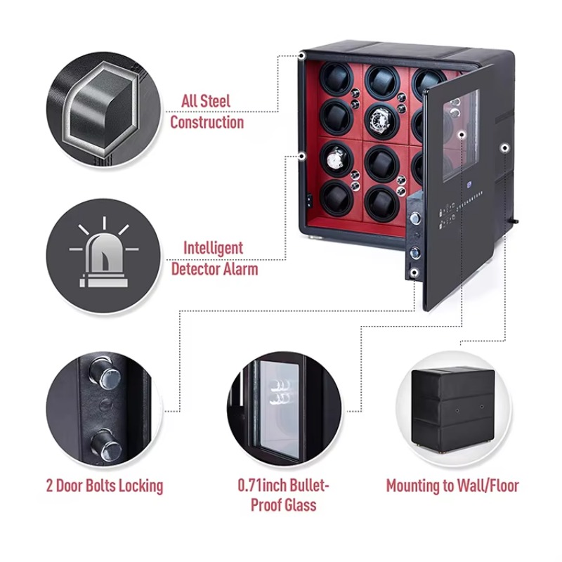 Luxury 12 Automatic Rotors and - Luxury Watch Storage incelemesi ve fiyatı