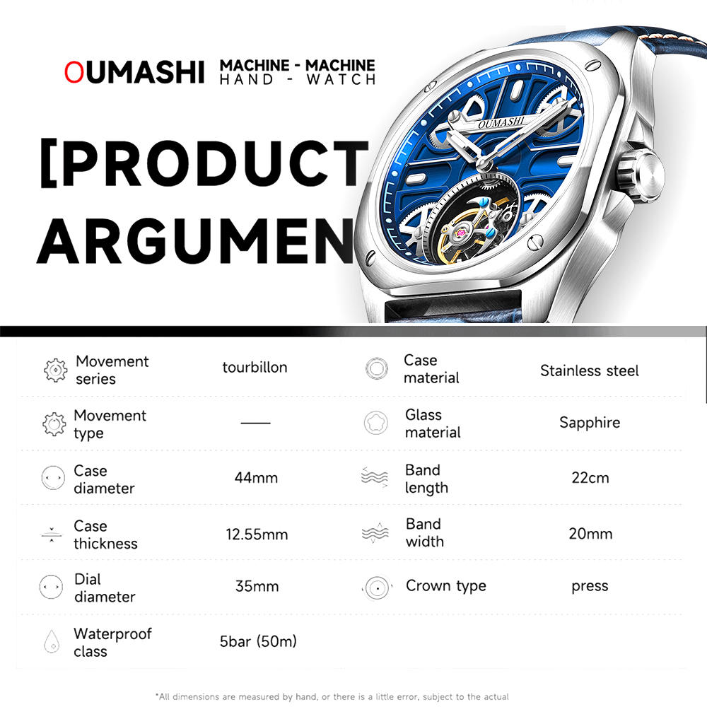 41mm Luxury men's watch Tourbi - Luxury Watch Leather incelemesi ve fiyatı