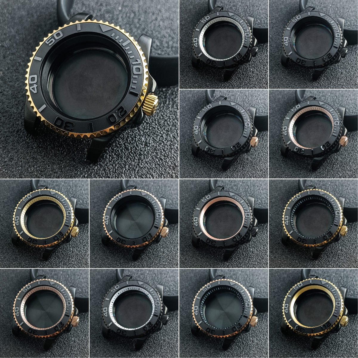 NH35 Case 40.5mm black gold/ro - Bronze Case Watch incelemesi ve fiyatı