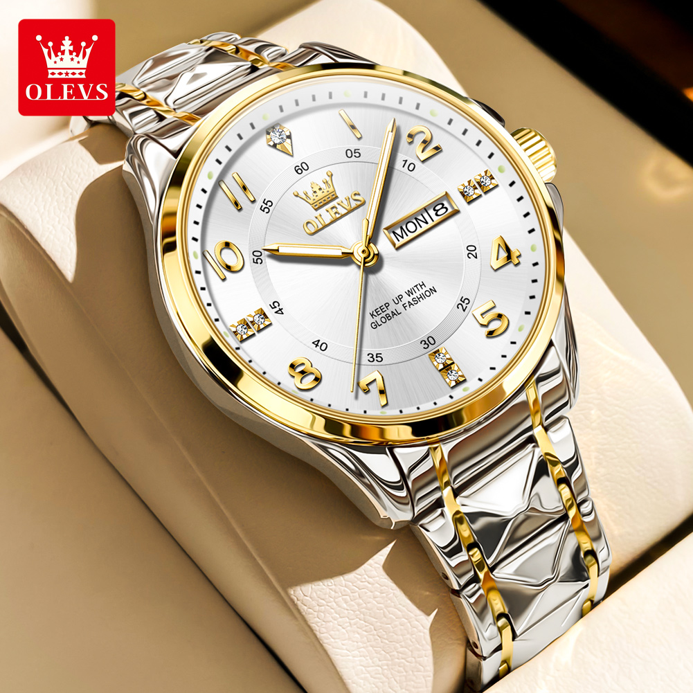 OLEVS Brand original wristwatc - Luxury Watch With Arabic Numerals incelemesi ve fiyatı