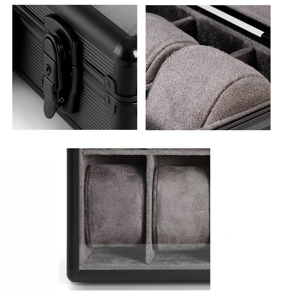 Green Aluminum Watch Box, Men  - Luxury Watch Travel Case incelemesi ve fiyatı